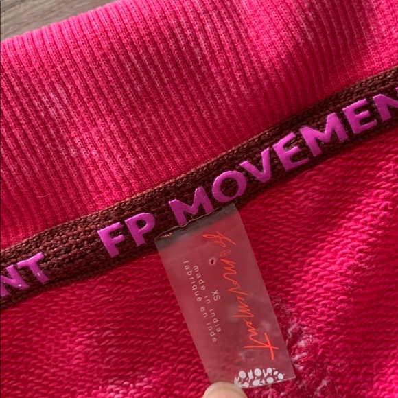 FP MOVEMENT Valley Girl 1/4 Zip Sweatshirt Pullover NWT Punch Crush - Picture 10 of 12